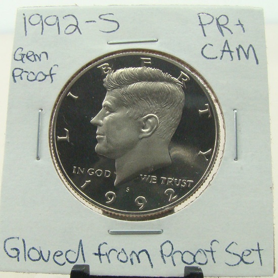 Clad Gem Proof 1992-S Kennedy Half Dollar