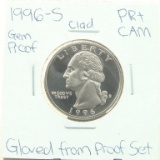 Clad Gem Proof 1996-S Washington Quarter