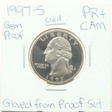 Clad Gem Proof 1997-S Washington Quarter