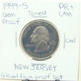 Clad Gem Proof 1999-S New Jersey State Quarter