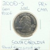 Clad Gem Proof 2000-S South Carolina State Quarter