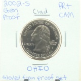 Clad Gem Proof 2002-S Ohio State Quarter