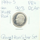 90% Silver Gem Proof 1994-S Roosevelt Dime