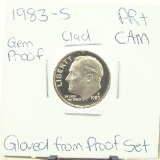 Clad Gem Proof 1983-S Roosevelt Dime