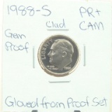 Clad Gem Proof 1988-S Roosevelt Dime