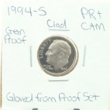 Clad Gem Proof 1994-S Roosevelt Dime