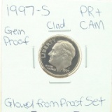 Clad Gem Proof 1997-S Roosevelt Dime