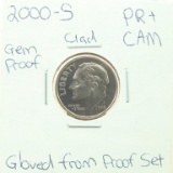 Clad Gem Proof 2000-S Roosevelt Dime