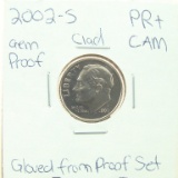 Clad Gem Proof 2002-S Roosevelt Dime