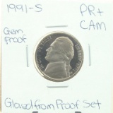Gem Proof 1991-S Jefferson Nickel