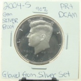 90% Silver Gem Proof 2004-S Kennedy Half Dollar