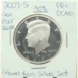 90% Silver Gem Proof 2007-S Kennedy Half Dollar