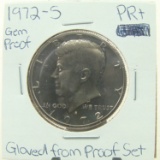 Clad Gem Proof 1972-S Kennedy Half Dollar