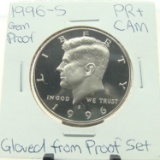 Clad Gem Proof 1996-S Kennedy Half Dollar