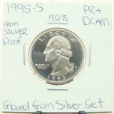 90% Silver Gem Proof 1995-S  Washington Quarter