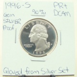 90% Silver Gem Proof 1996-S  Washington Quarter