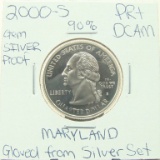 90% Silver Gem Proof 2000-S Maryland State Quarter