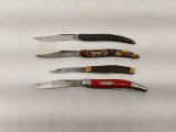 Lot Of 4 Misc Pocket Knives Various Styles And Des