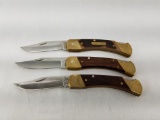Lot Of 3 Schrade And 2 Are Uncle Henry