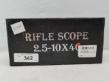 Rifle Scope Red Dot Tactical New In Box 2.5-10x40