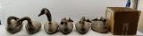 Lot Of 6 Antique Paper Duck Decoys