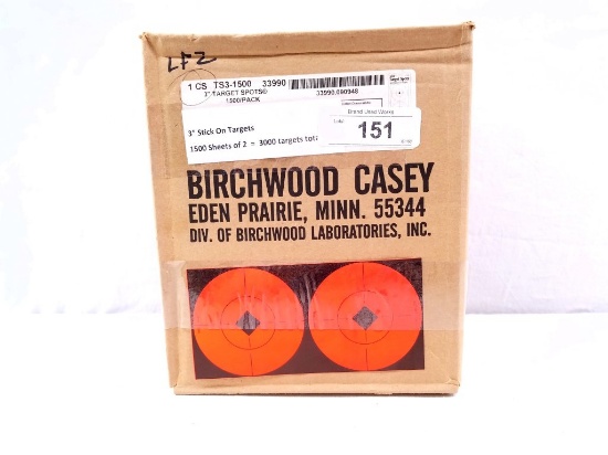 Case of Birchwood Casey 3000 3" Stick on Tagets