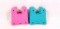 Lot Of 10 Rubber Grips 5 Blue 5 Pink By Rc