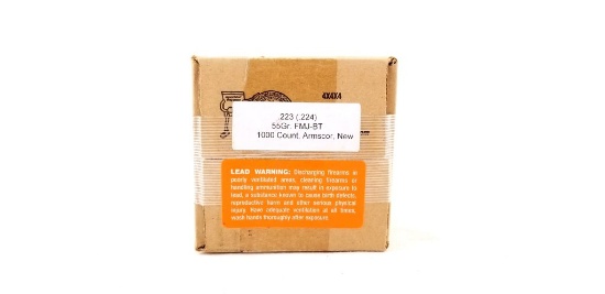 .223 (.224) 55 Gr Fmj-bt 1000 Count Armscor New