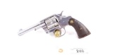 Colt D.A. 38 Nickel Double Action Revolver