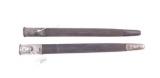 Enfield Smle British Scabbard Lot Of 2
