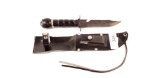 Survival Dagger With Sheath And Sharpening Block