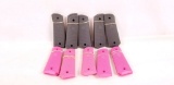 Lot Of Rc Rubber Grips W/checkering 5 Pink 5 Gray