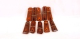 Lot Of 10 1911 Wood Grips W/checkering