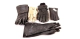 Lot Of 5military Gloves 2 Pr Leather 2 Pr Chemicl