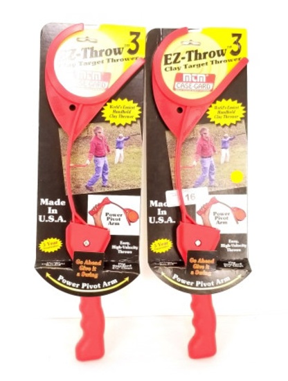 Lot Of 2 Ez-throw 3 Clay Target Thrower New