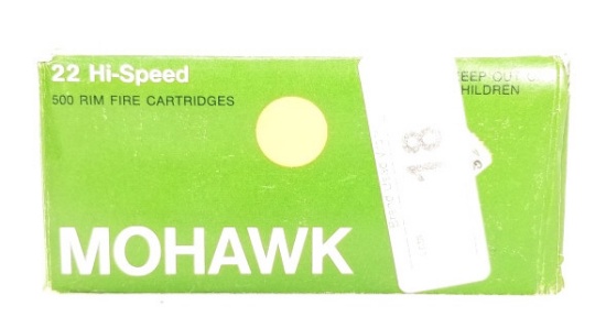 Mohawk 22 Long Rifle Hi-speed 500 Rim Fire Ammo