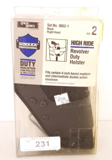 Uncle Mike's High Ride Revolver Duty Holster Sz 2