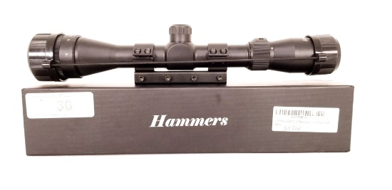 New Hammers Air Rifle Scope 3-9x32ao W/box & Paper