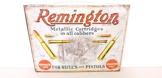 Remington Metallic Catridges Metal Sign