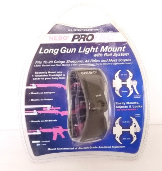 Nebo Protec Long Gun Light Mount W/rail System