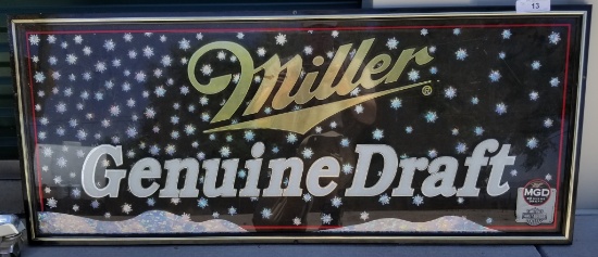 Miller Genuine Draft Framed Sign