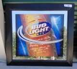 3d Bud Light Framed Sign