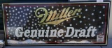 Miller Genuine Draft Framed Sign