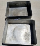Lot Of 2 Roasting Pans Commercial Size