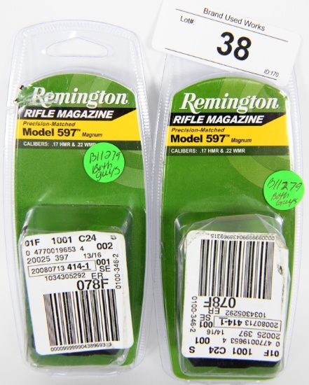 Lot of 2 Factory Remington Model 597 Magnum Mags