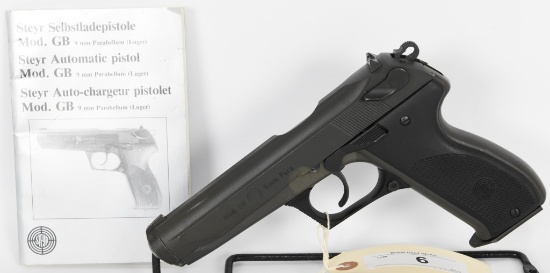 Steyr Model GB Automatic Pistol 9MM W/3 Mags