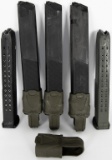 Lot of 5 Hi Cap Glock Mags .40 CAL 31 Round