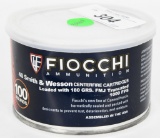 100 rds FIOCCHI 40 S&W 180 gr FMJ Truncated ammo