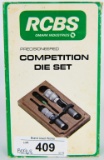 RCBS Competition Die Set in wood Case and orig Cov