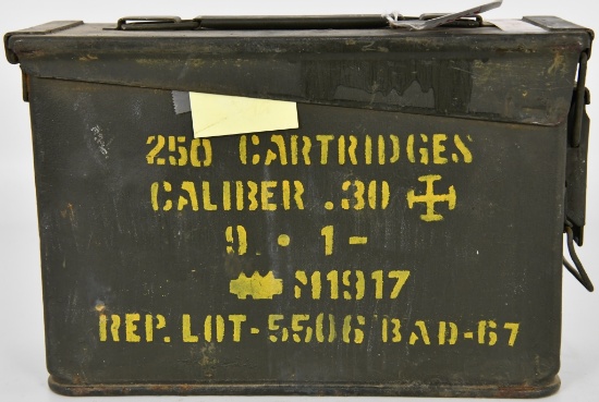 205 RDS OF 30-06 AMMO IN MILITARY AMMO CAN